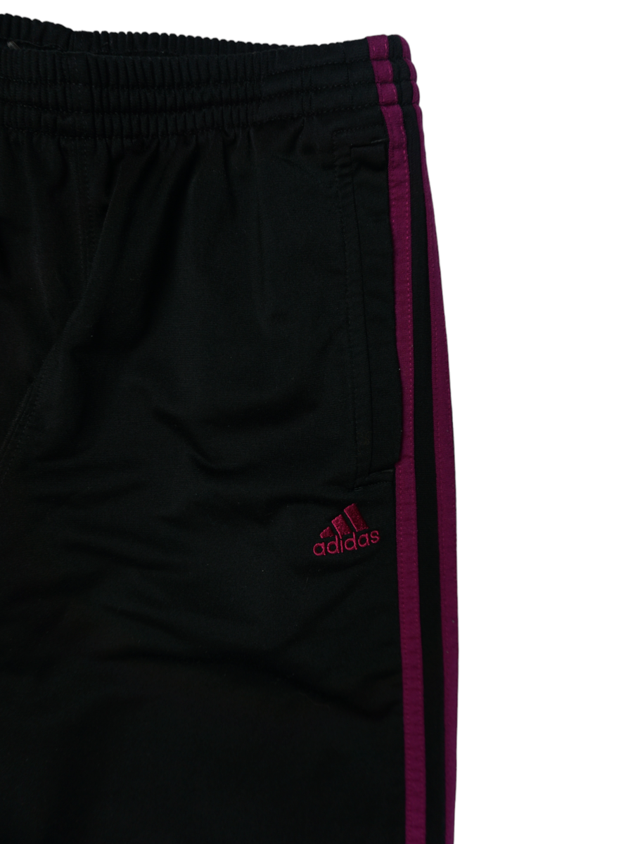 Vintage Adidas Zwart Paarse Strepen Joggingbroek