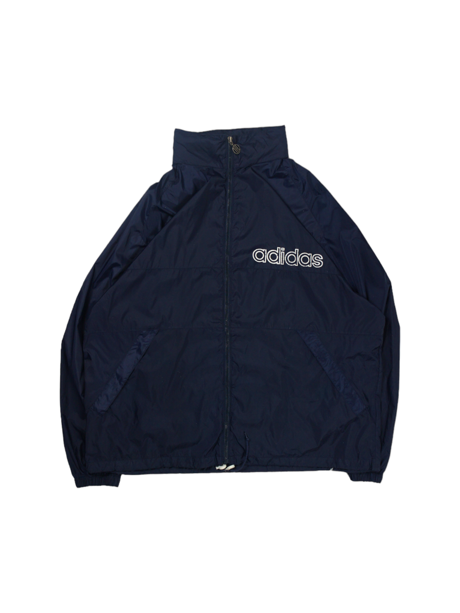 Vintage Adidas Marineblauwe Windjack