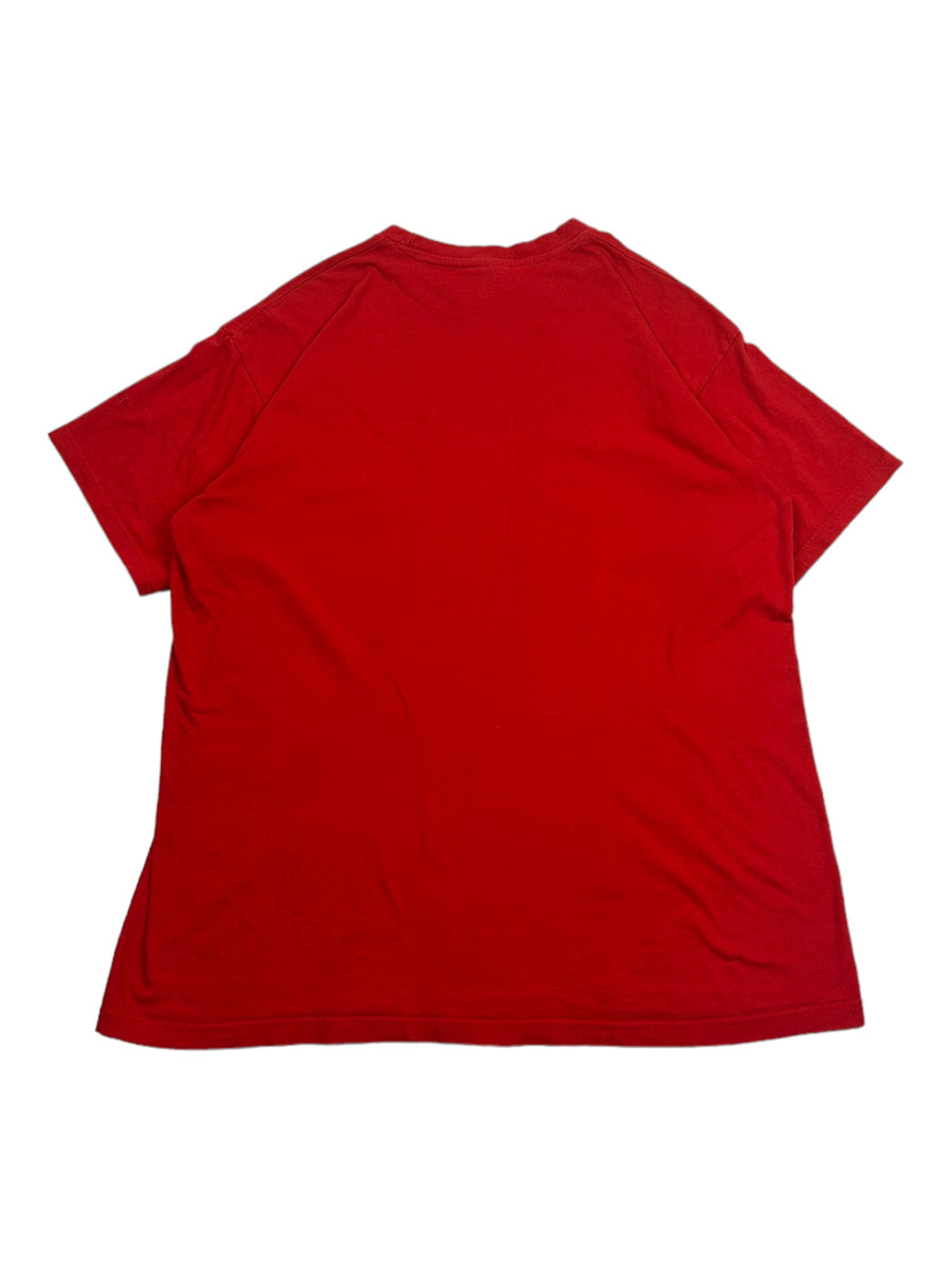 Vintage B&C Andorra rood bedrukt T-shirt