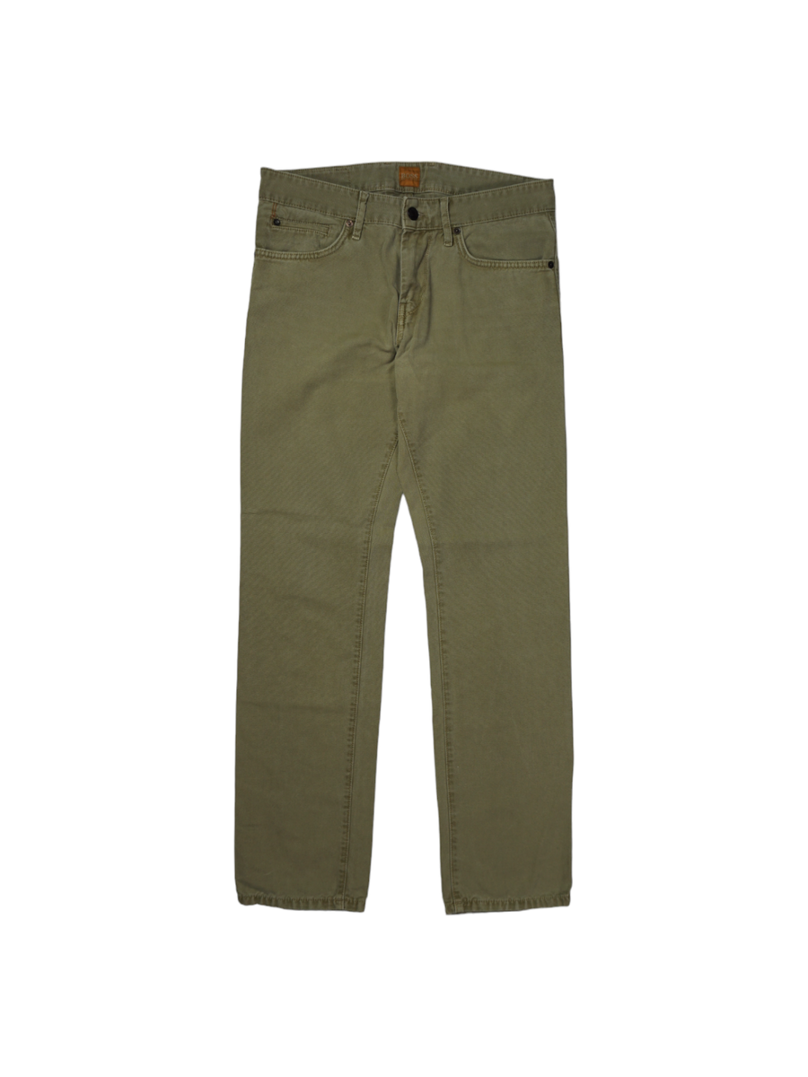 Vintage Boss Orange Orange 24 Regular Fit Jeans Denim Khaki Green