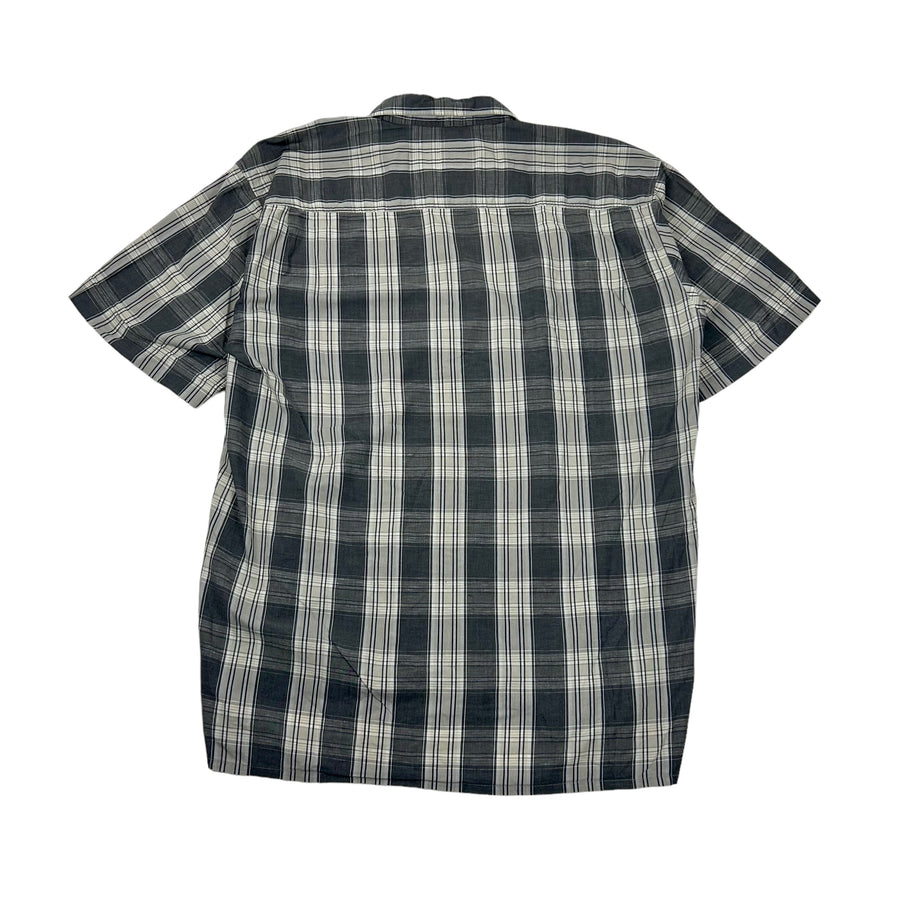 Vintage camel geruit grijs zwart shirt