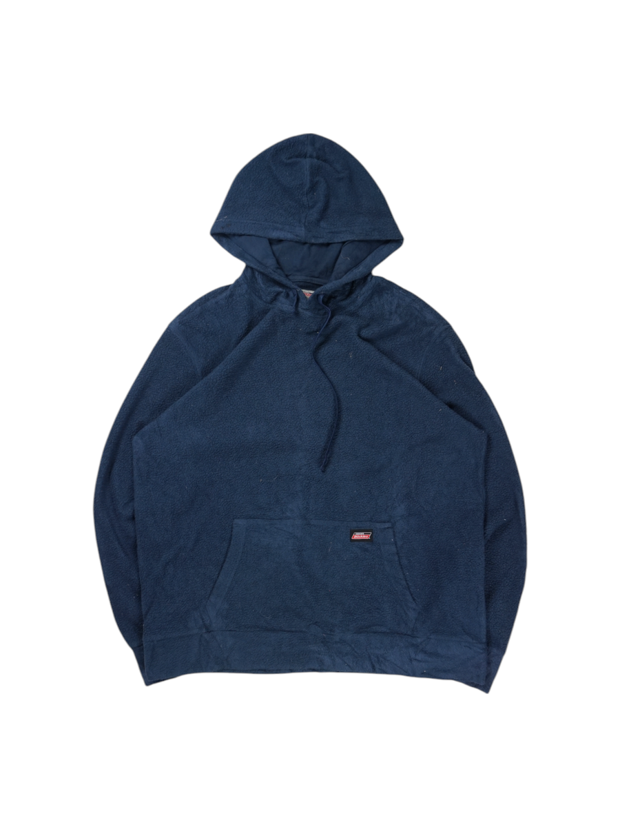 Vintage Dickies Blauwe Fleecejas met Hoodie