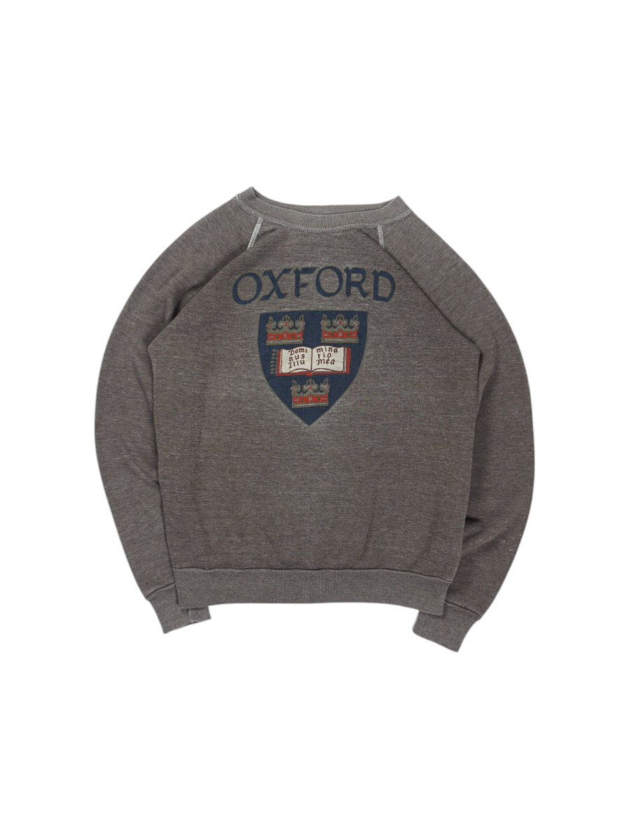 Vintage Discus Sweatshirt met Oxford Print