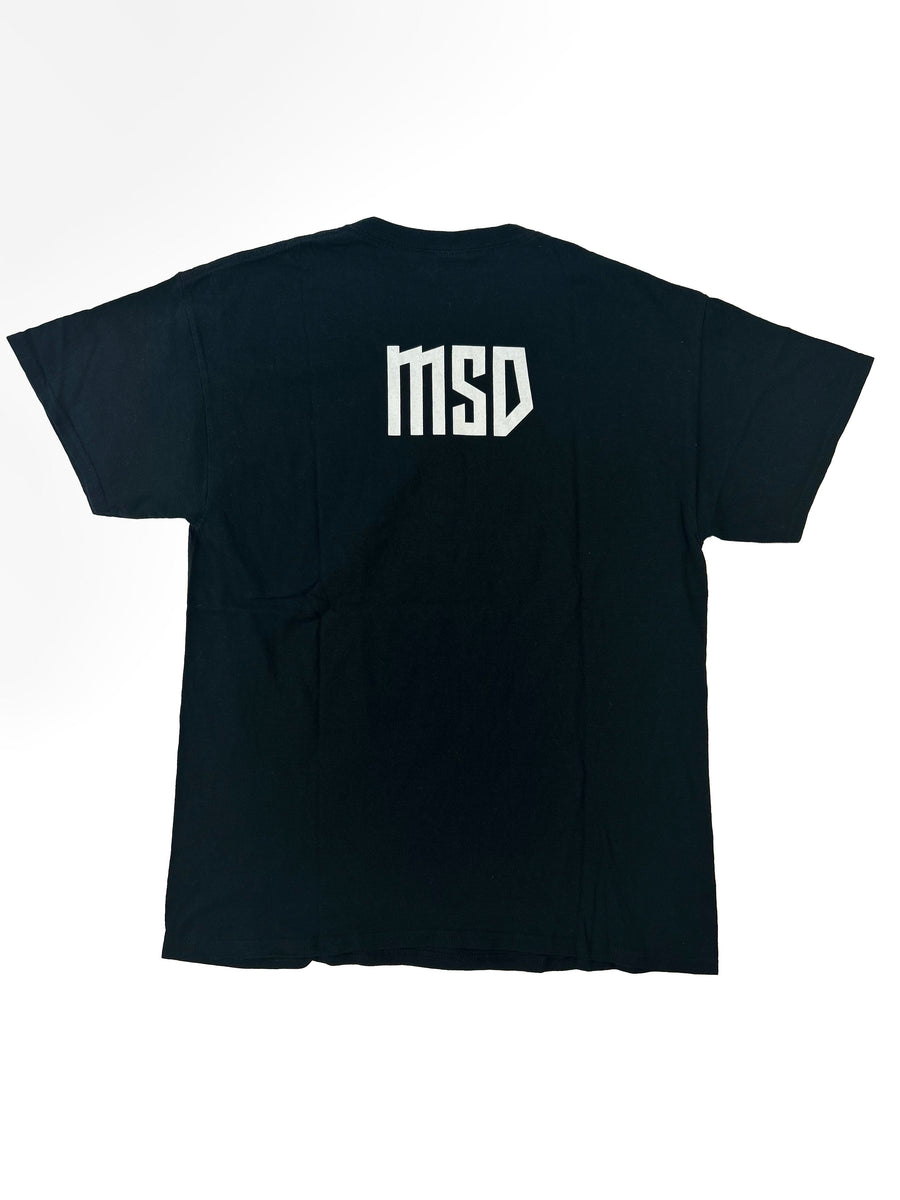 Vintage Gildan zwart bedrukt T-shirt