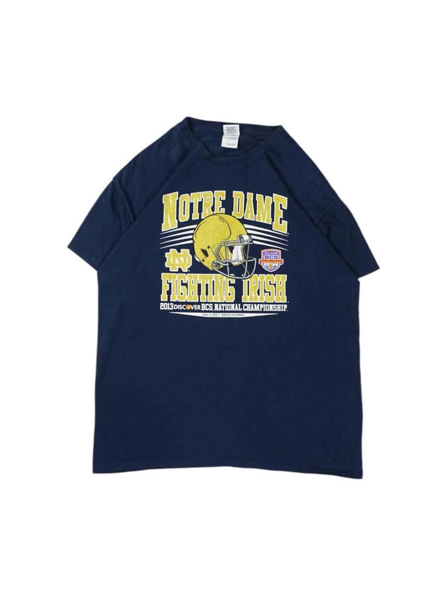 Vintage Gildan marineblauw T-shirt