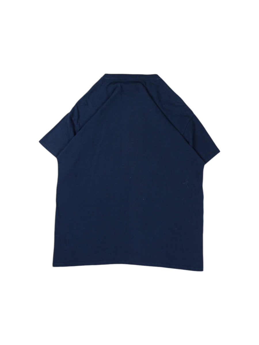 Vintage Gildan marineblauw T-shirt