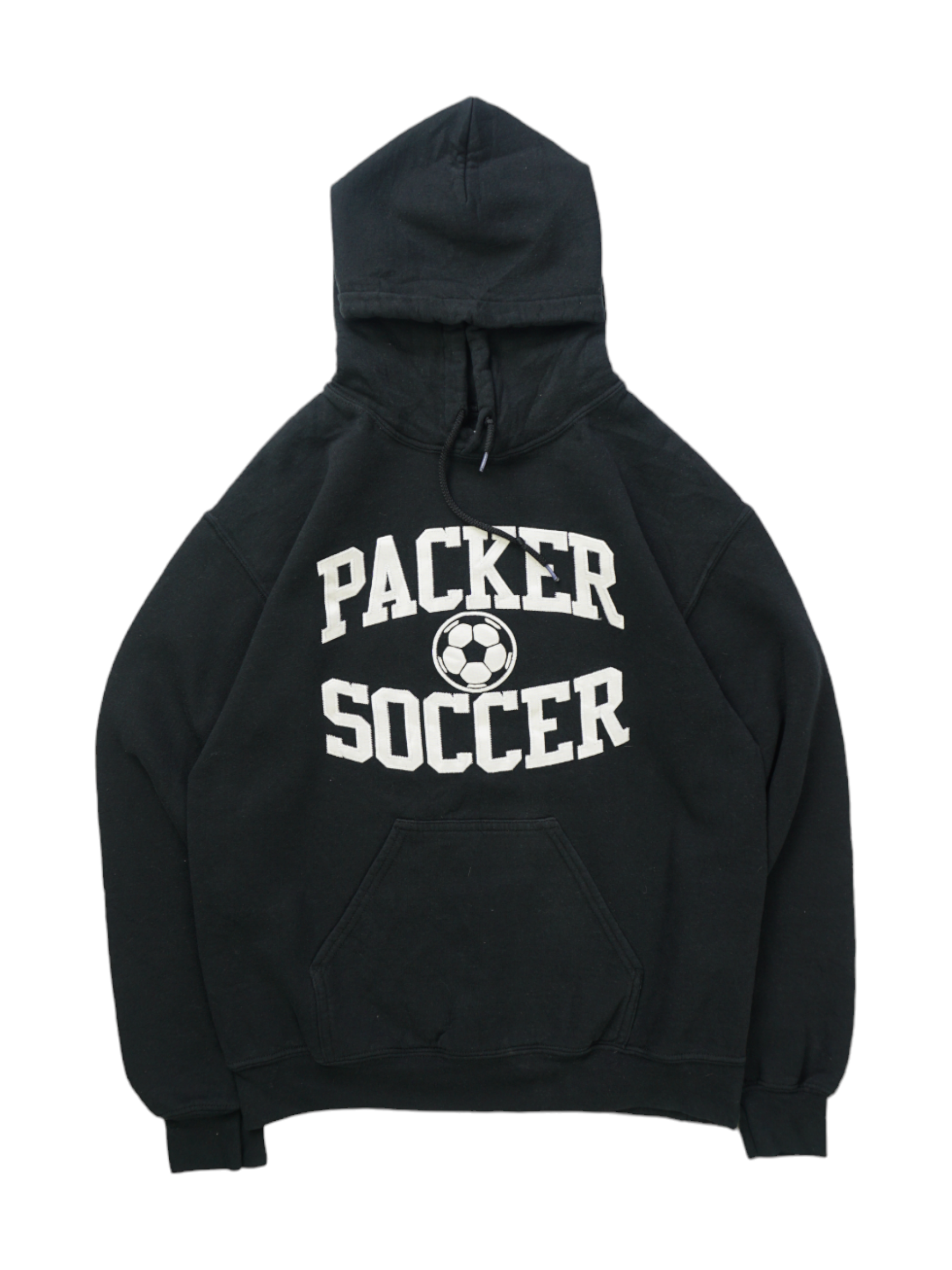 Vintage Gildan Parker Voetbal Zwarte Hoodie – Pine Vintage