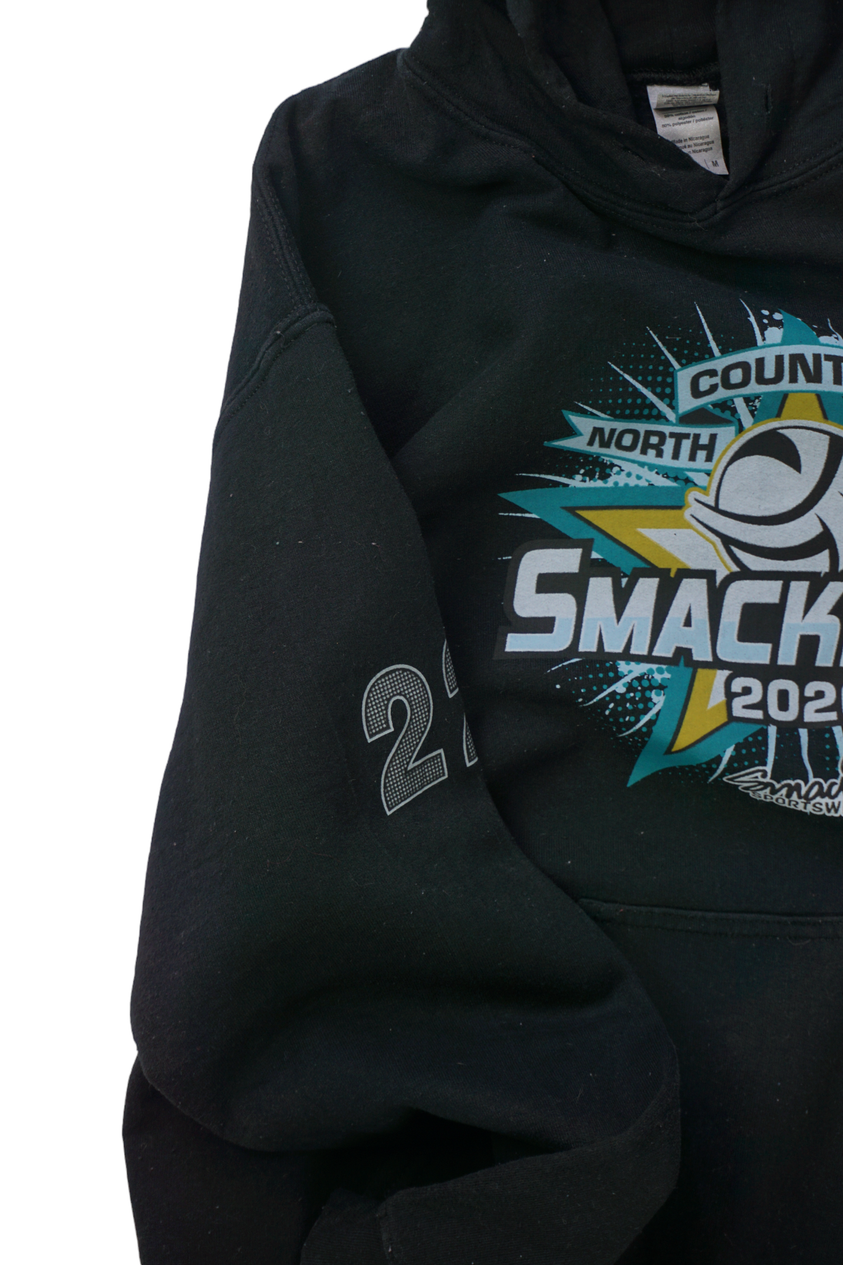 Vintage Gildan Smackfest 2020 Zwarte Hoodie