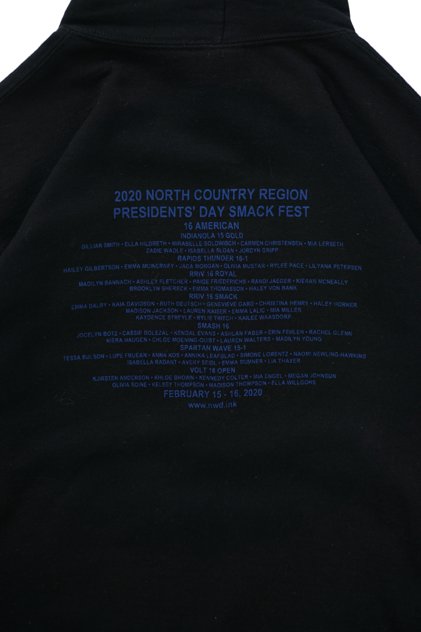 Vintage Gildan Smackfest 2020 Zwarte Hoodie