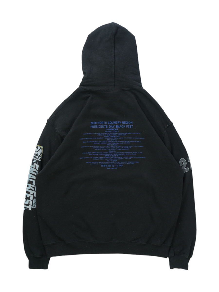 Vintage Gildan Smackfest 2020 Zwarte Hoodie