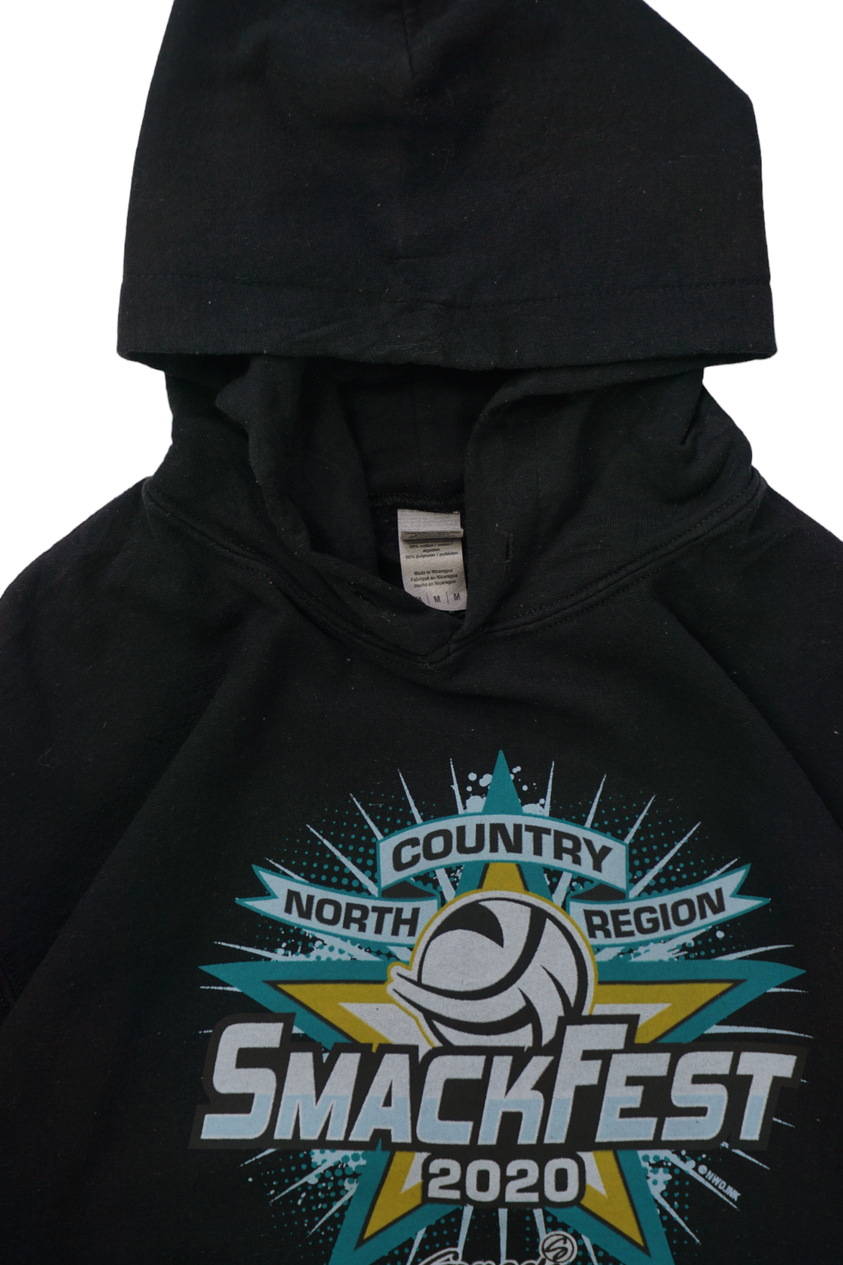 Vintage Gildan Smackfest 2020 Zwarte Hoodie