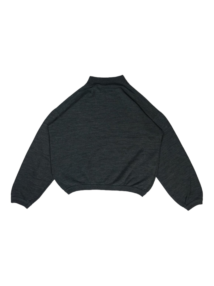 Vintage grijs geborduurd sweatshirt