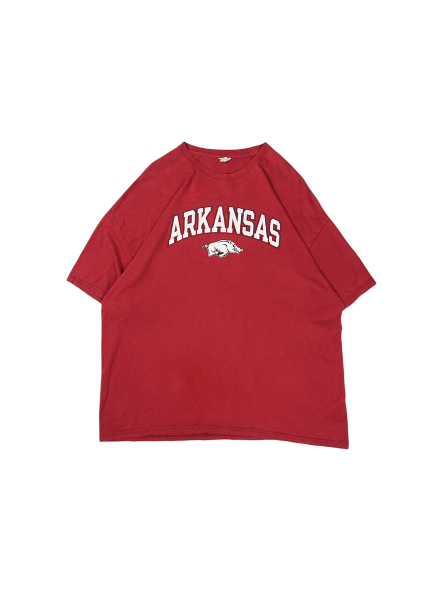 Vintage Hanes Arkansas Bordeaux Rood T-shirt