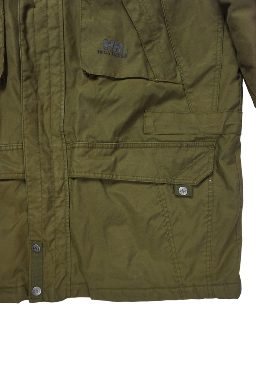 Vintage Helly Hansen olijfgroene technische jas