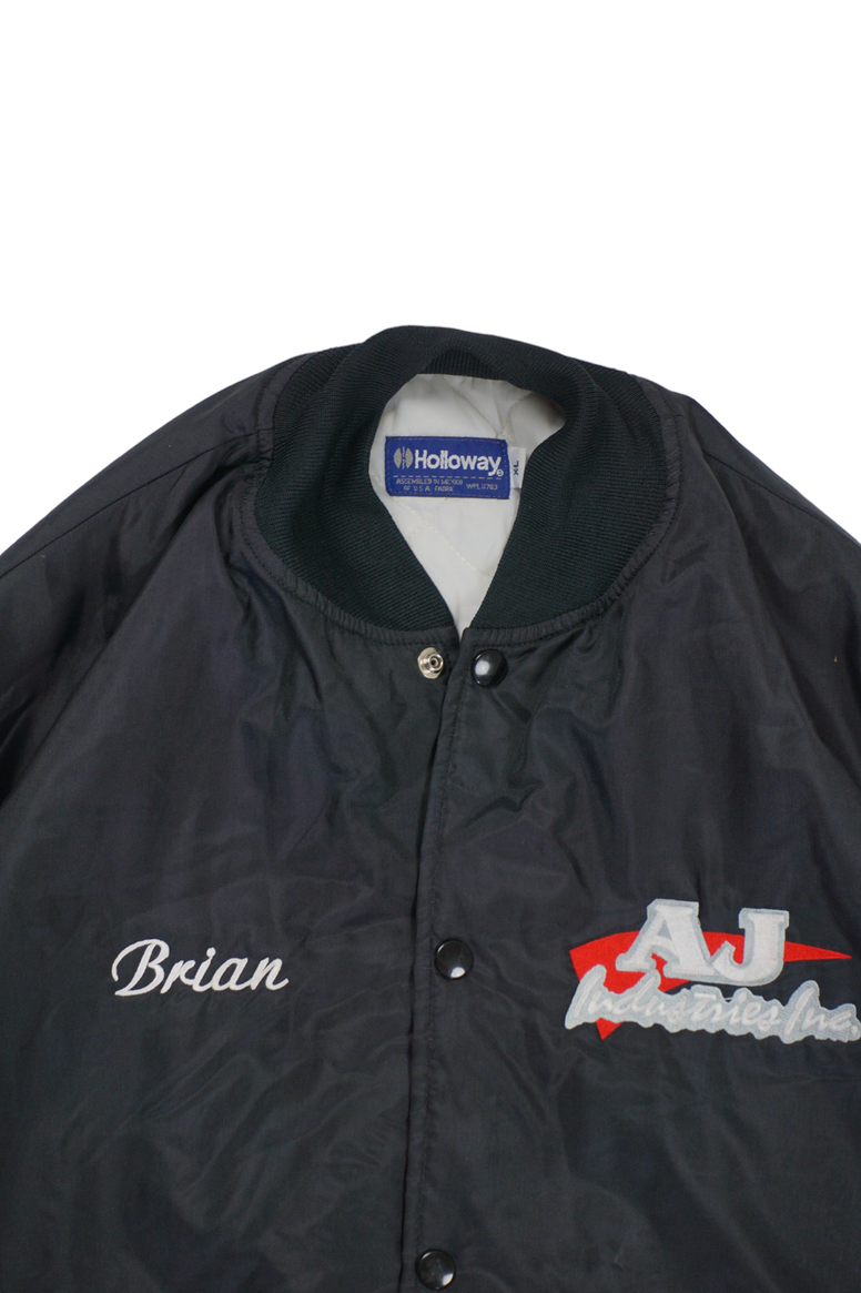 Vintage Holloway Black Varsity Jacket