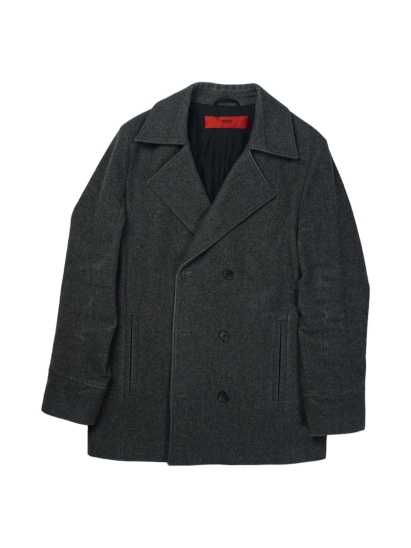 Vintage Hugo Boss Grey Double Breasted Colbert Jacket