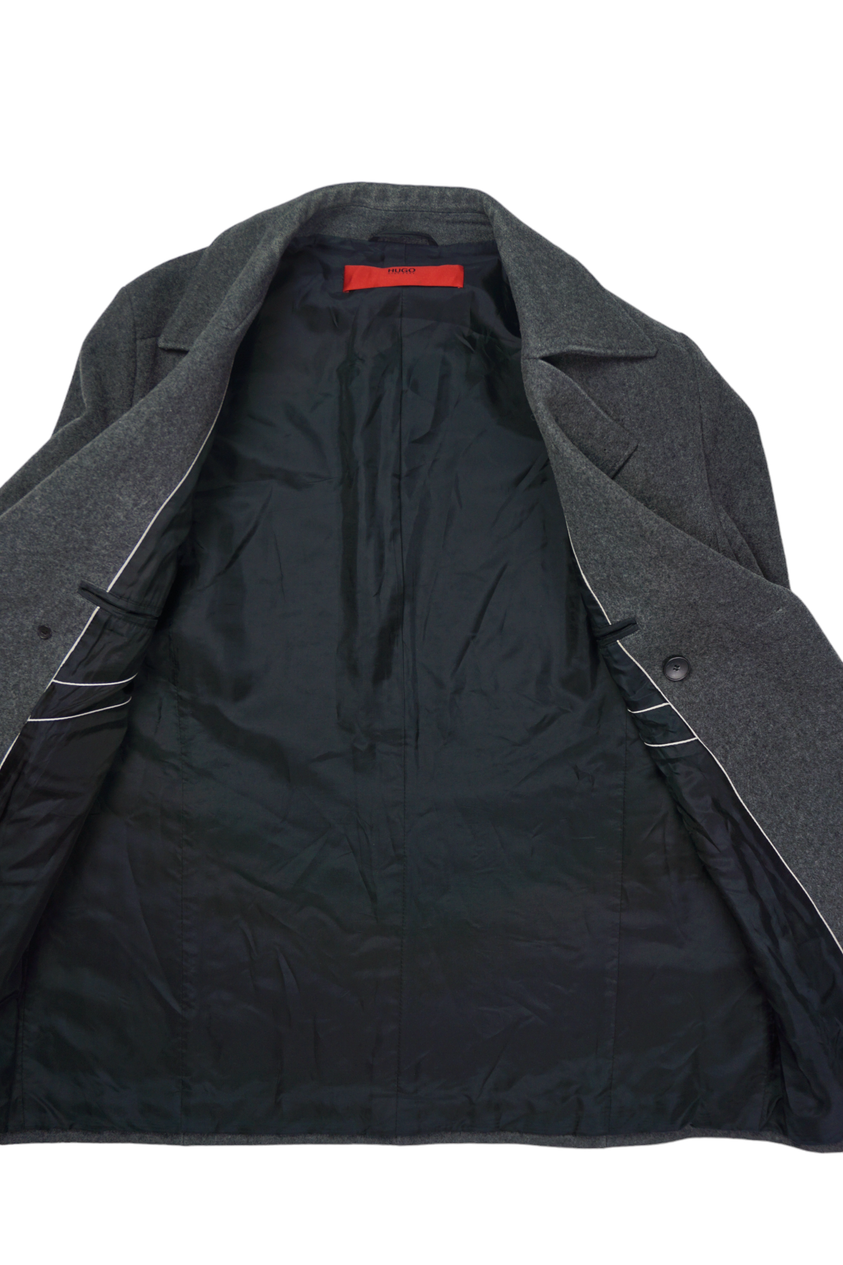 Vintage Hugo Boss grijs dubbelrijs colbertjack