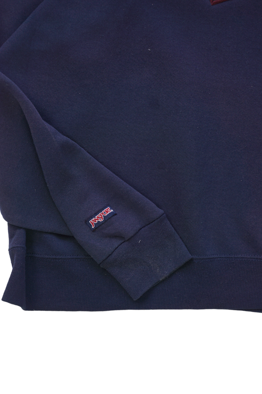 Vintage Jansport Ricks College Vikings marineblauwe trui