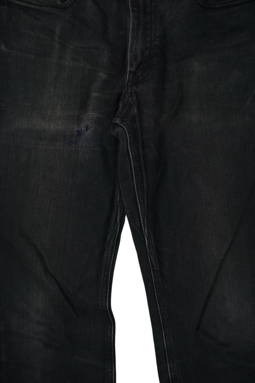 Vintage Levi's 511 Slim Fit Jeans Vervaagd Zwart