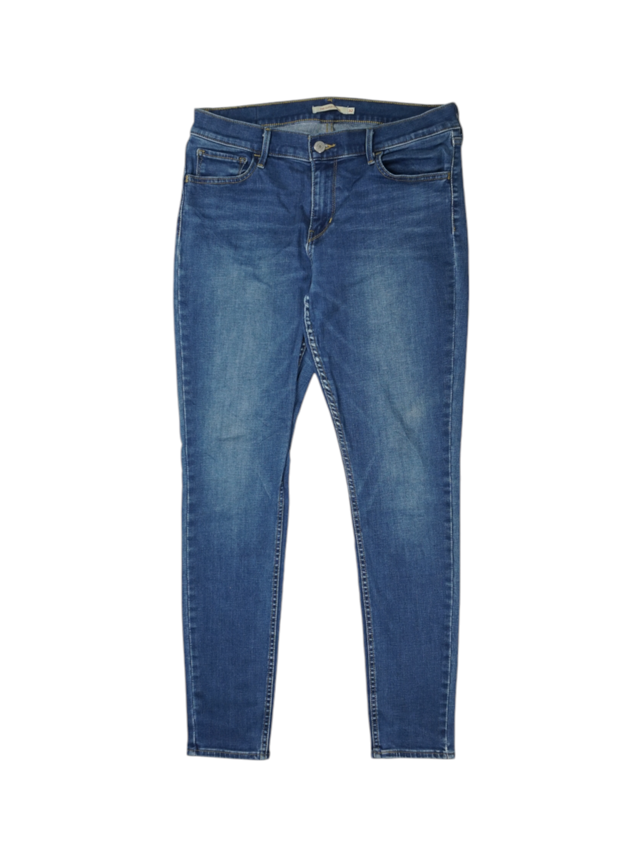 Vintage Levi's 710 Super Skinny Jeans Denimblauw