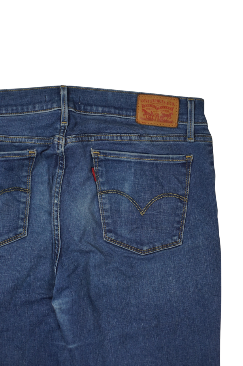 Vintage Levi's 710 Super Skinny Jeans Denimblauw
