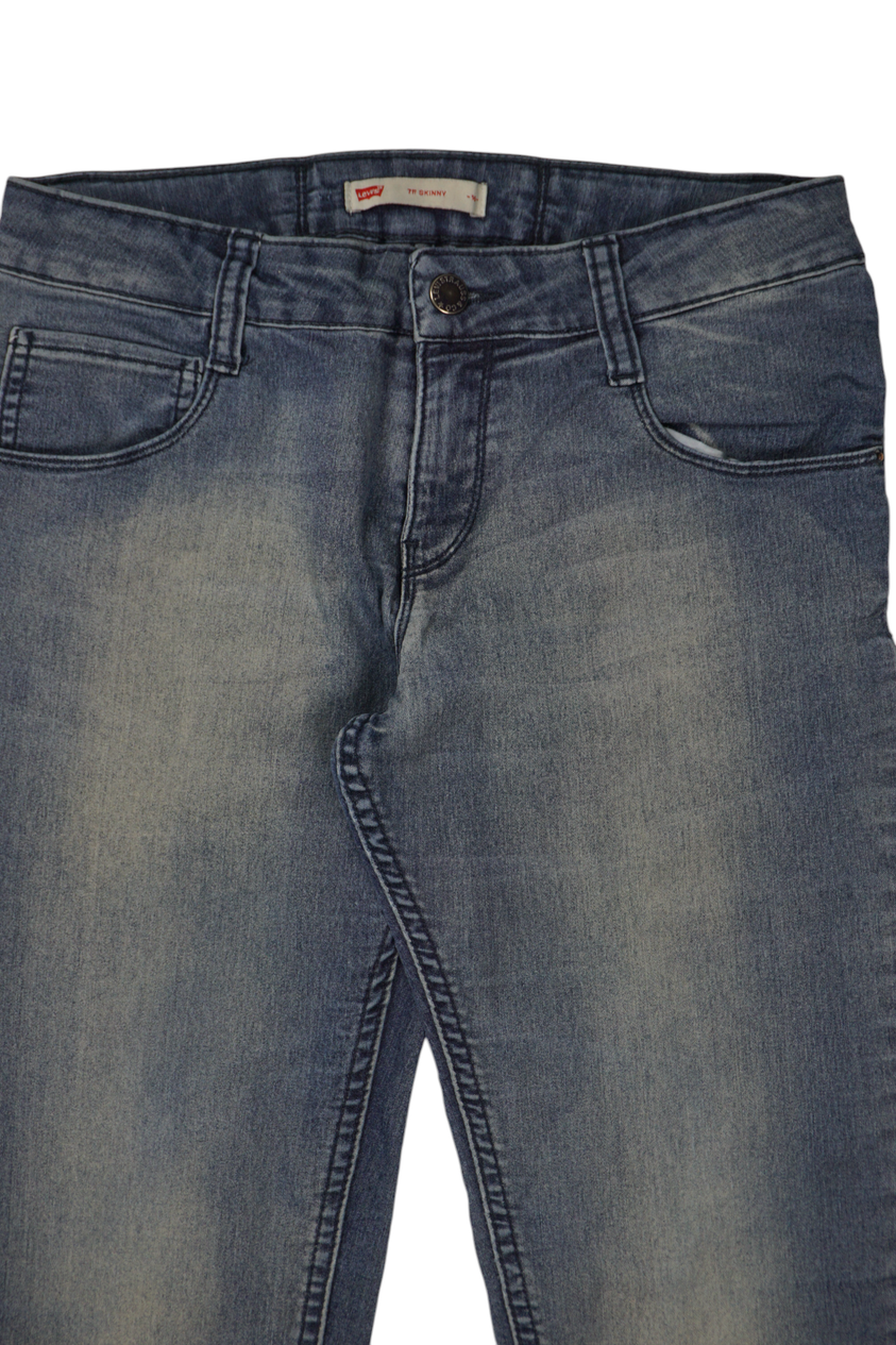 Vintage Levi's 711 Skinny Lichtblauwe Jeans