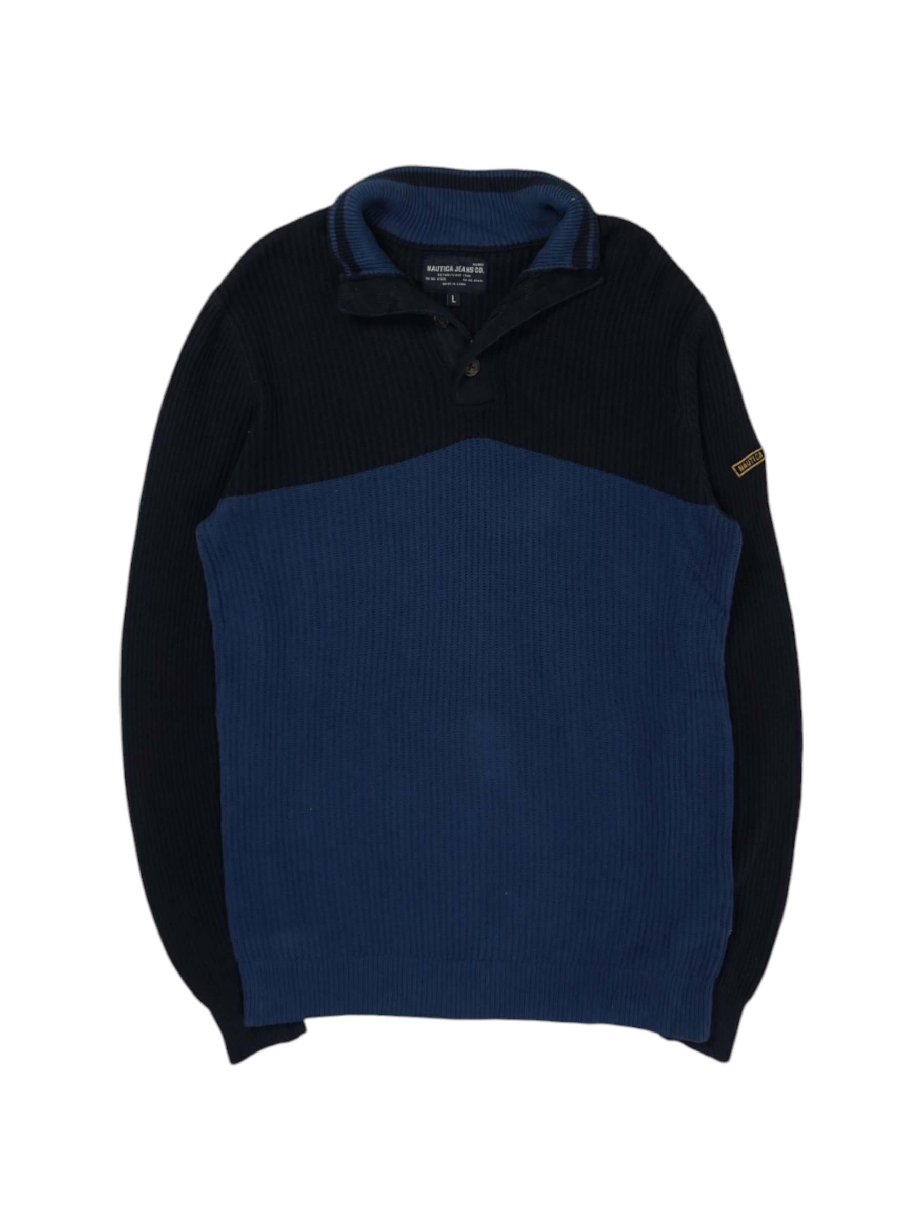 Vintage Nautica Jeans Co. Navy Knit Sweater – Pine Vintage
