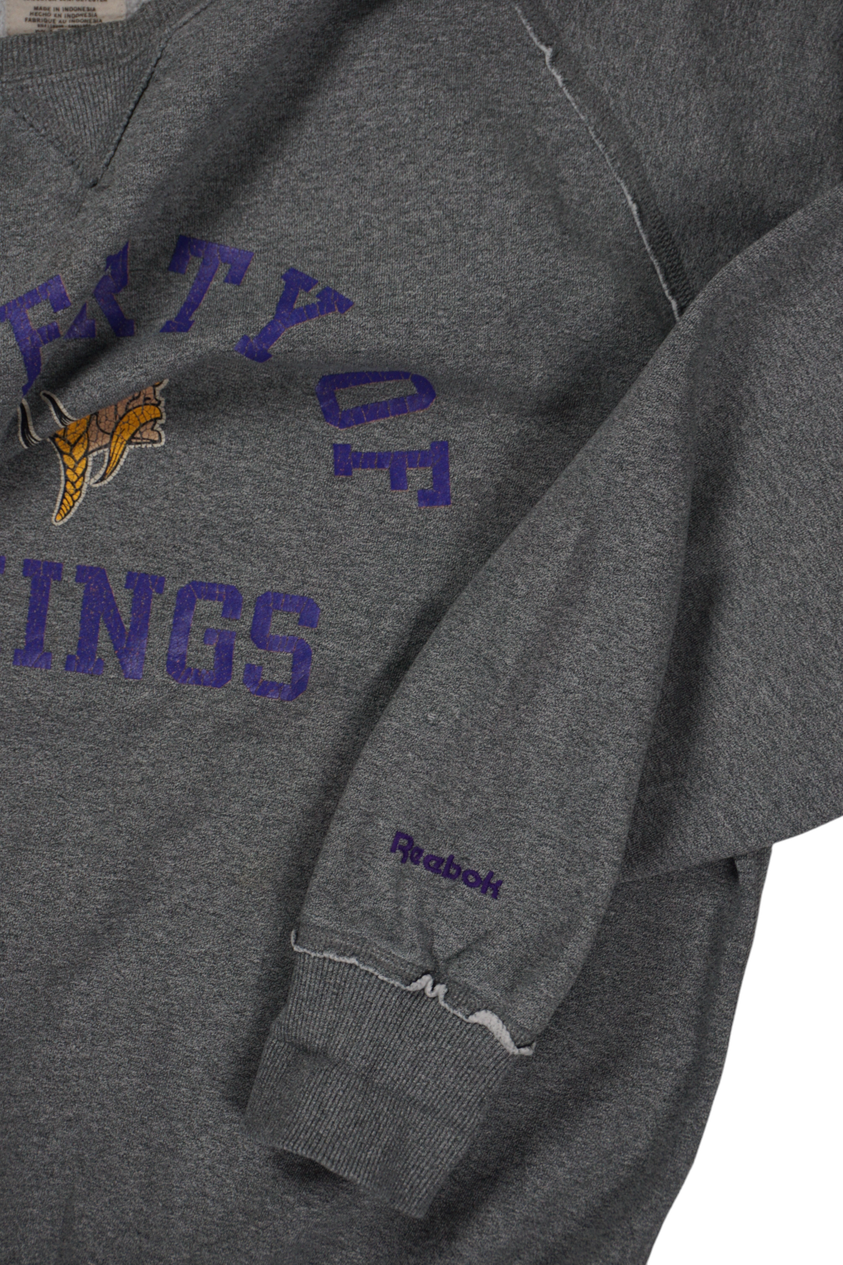 Vintage NFL Reebok Vikings Sweatshirt Grijs