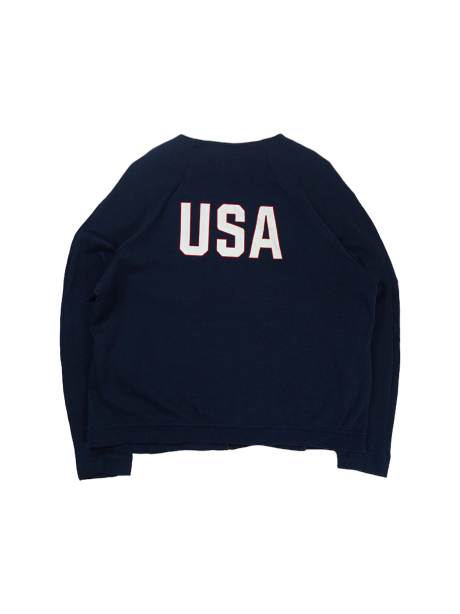 Vintage Nike USA Olympische Spelen Marineblauwe Zip-Up