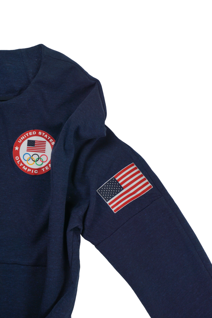 Vintage Nike USA Olympische Spelen Marineblauwe Zip-Up