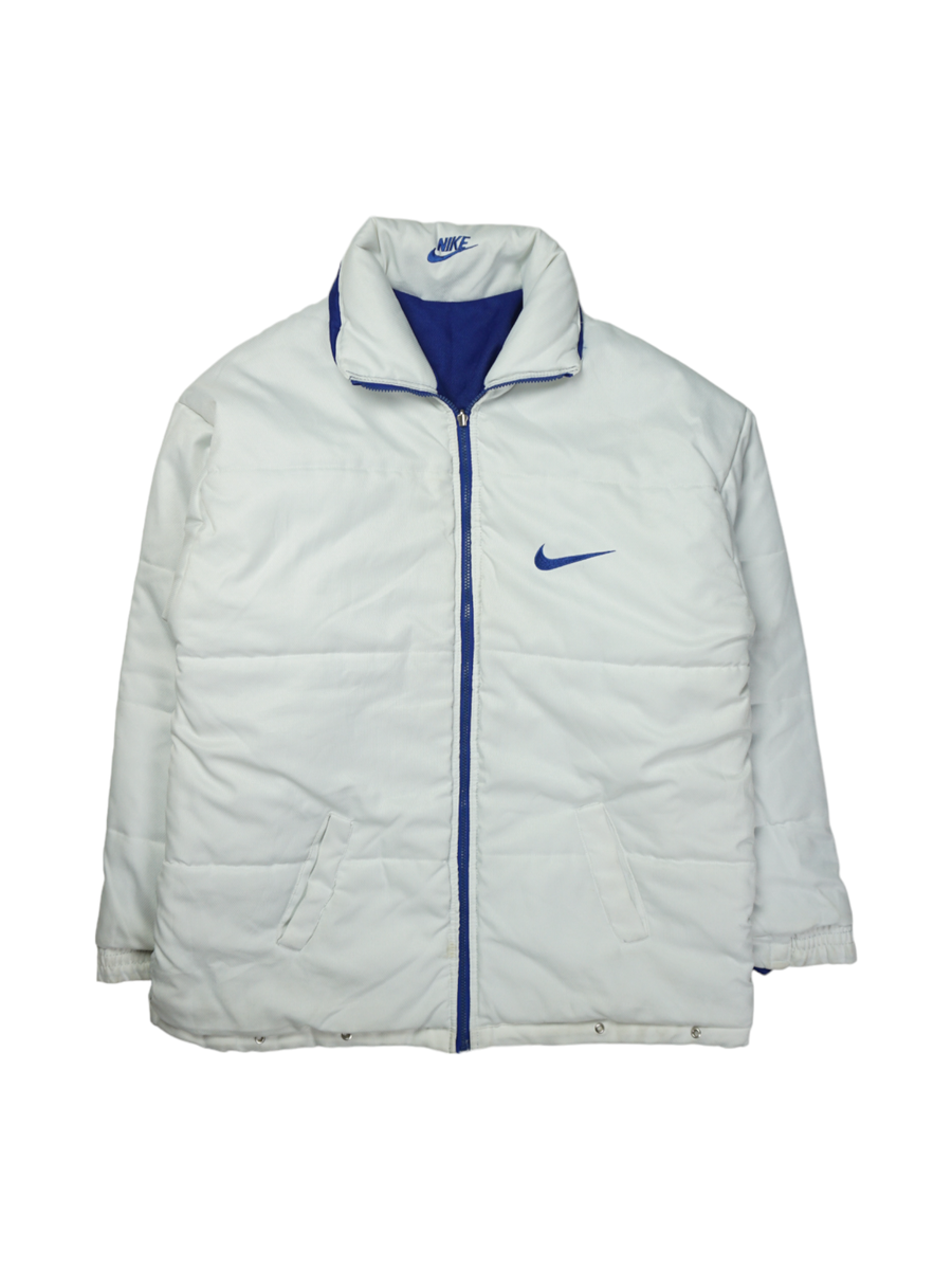 Vintage Nike Wit Blauw Omkeerbaar Jack