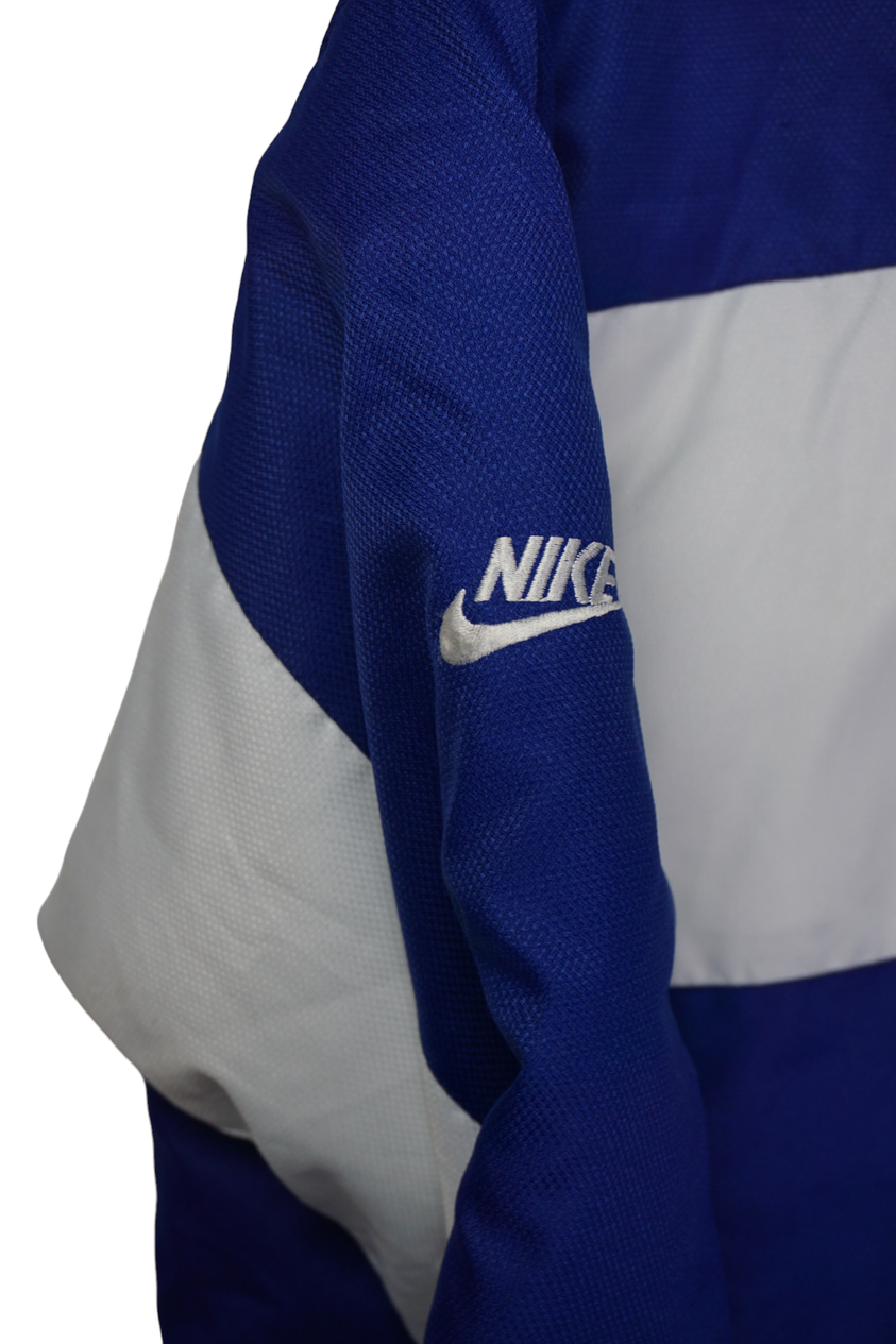 Vintage Nike Wit Blauw Omkeerbaar Jack