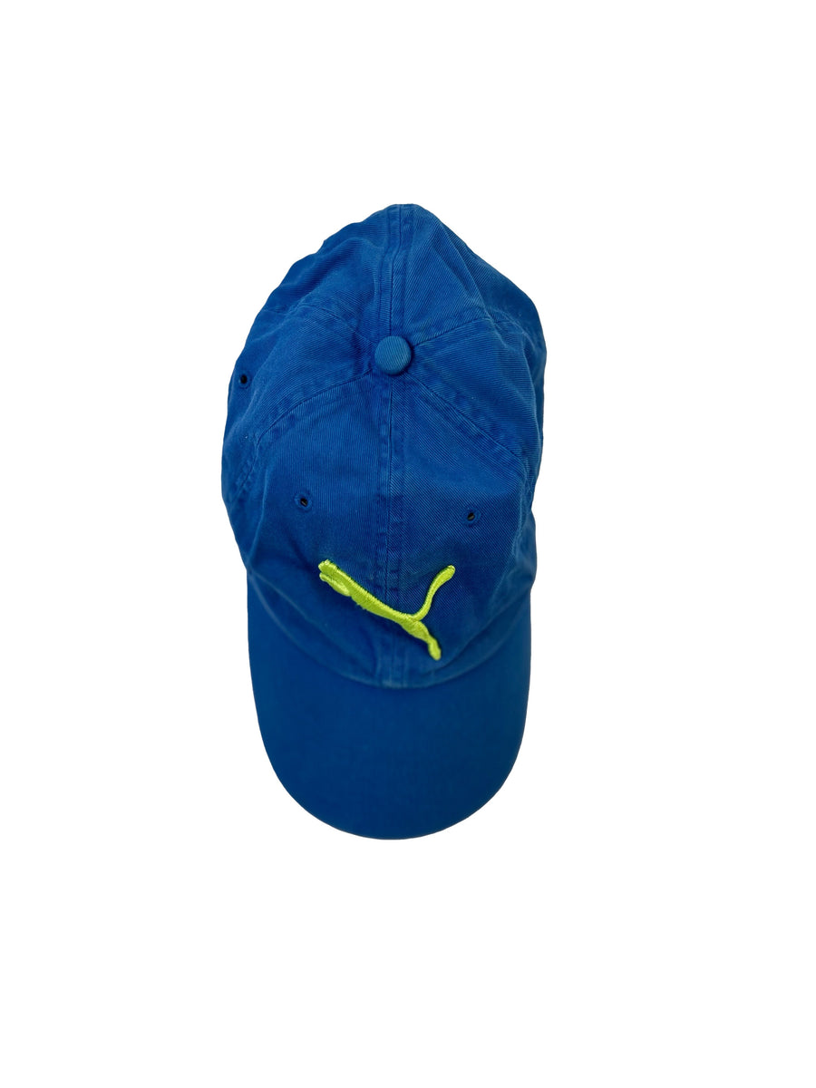 Vintage Puma blauw/gele pet