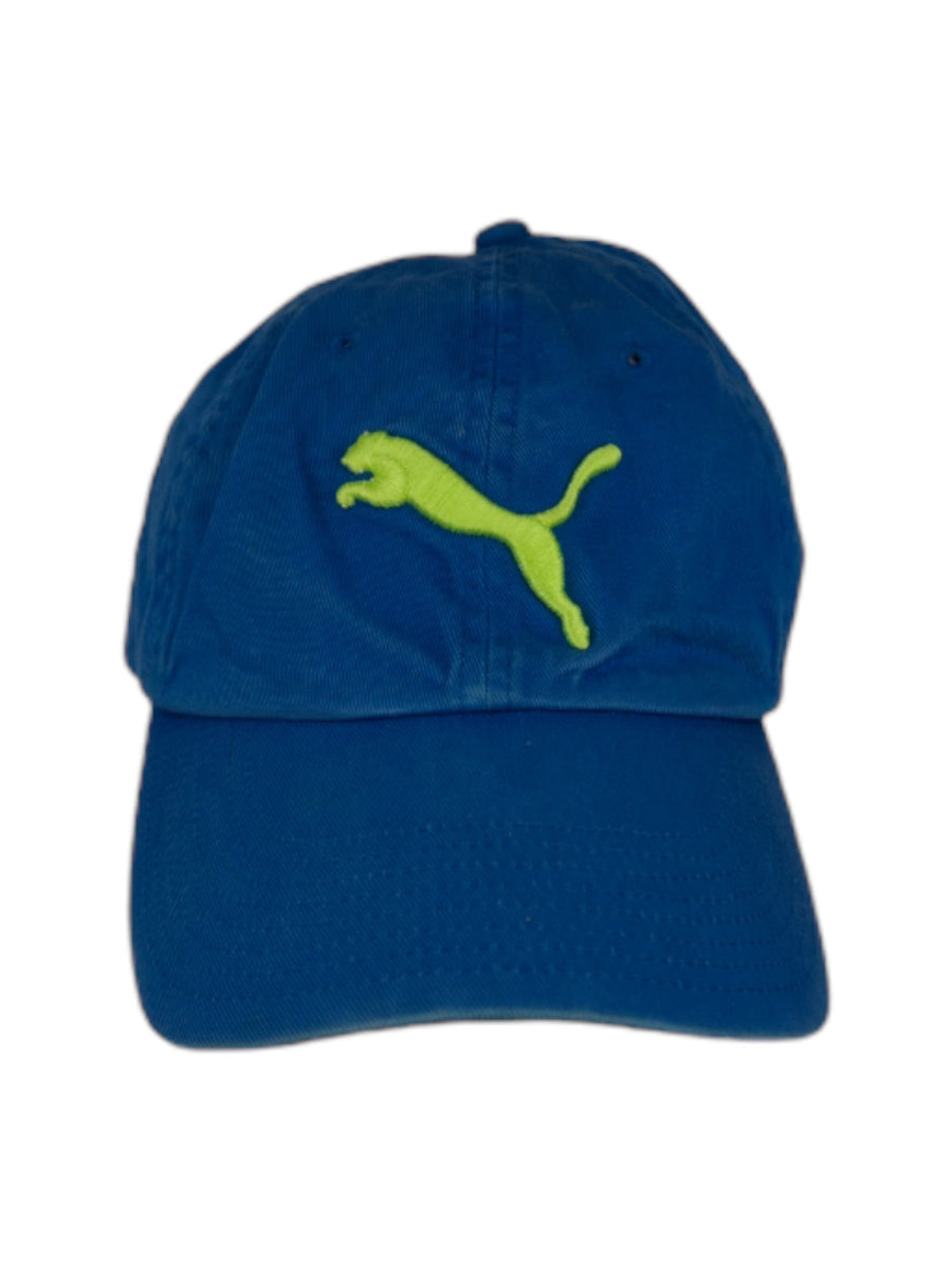 Vintage Puma blauw/gele pet