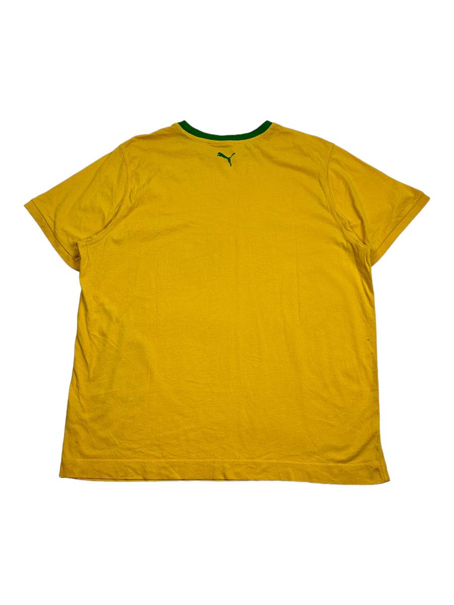 Vintage Puma geelgroen T-shirt