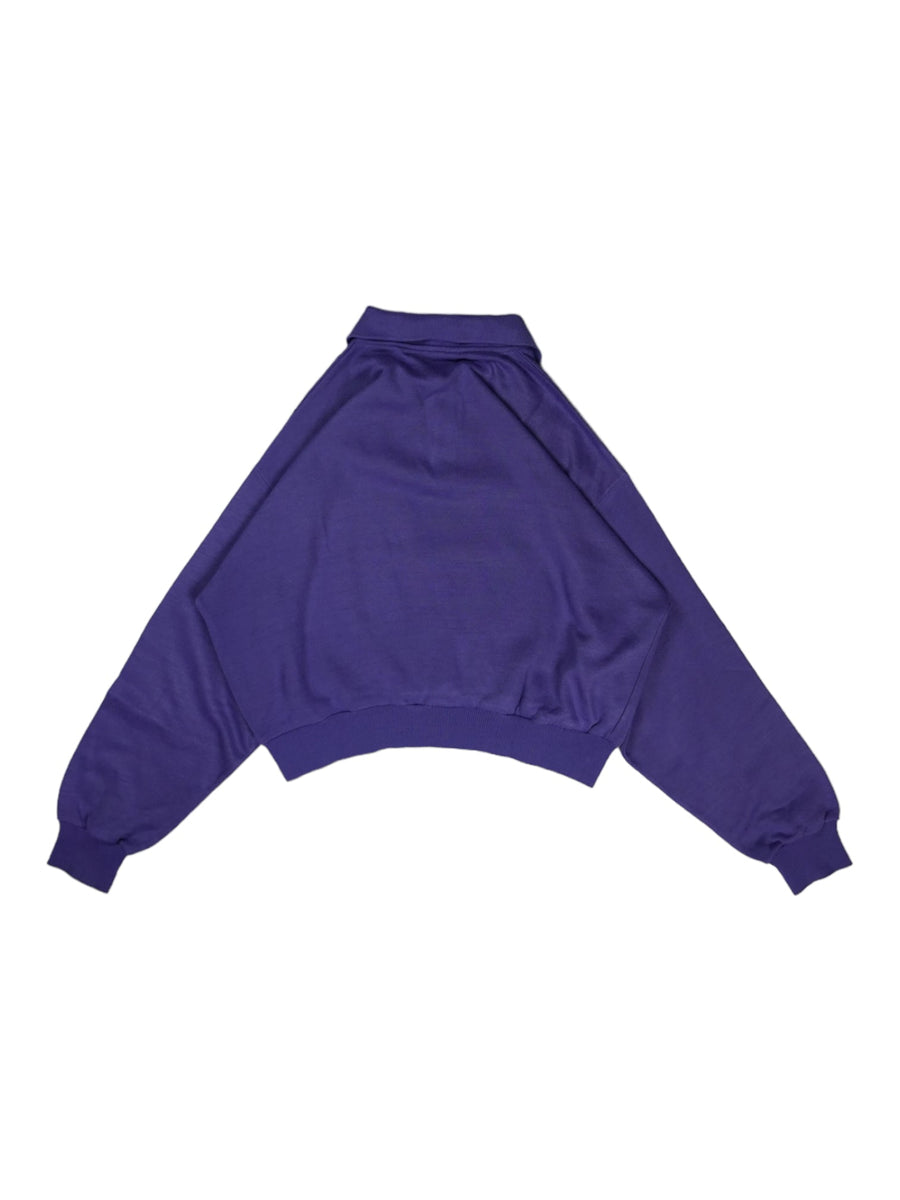 Vintage paarse polosweater