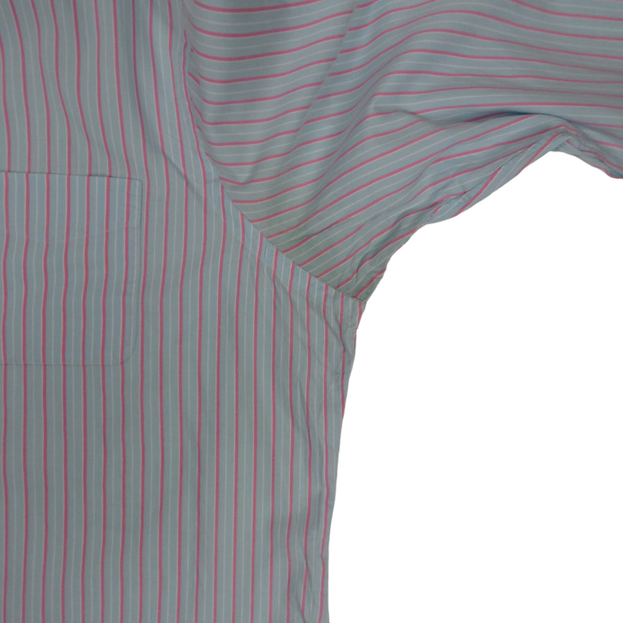 Vintage Ralph Lauren blauw roze gestreept shirt