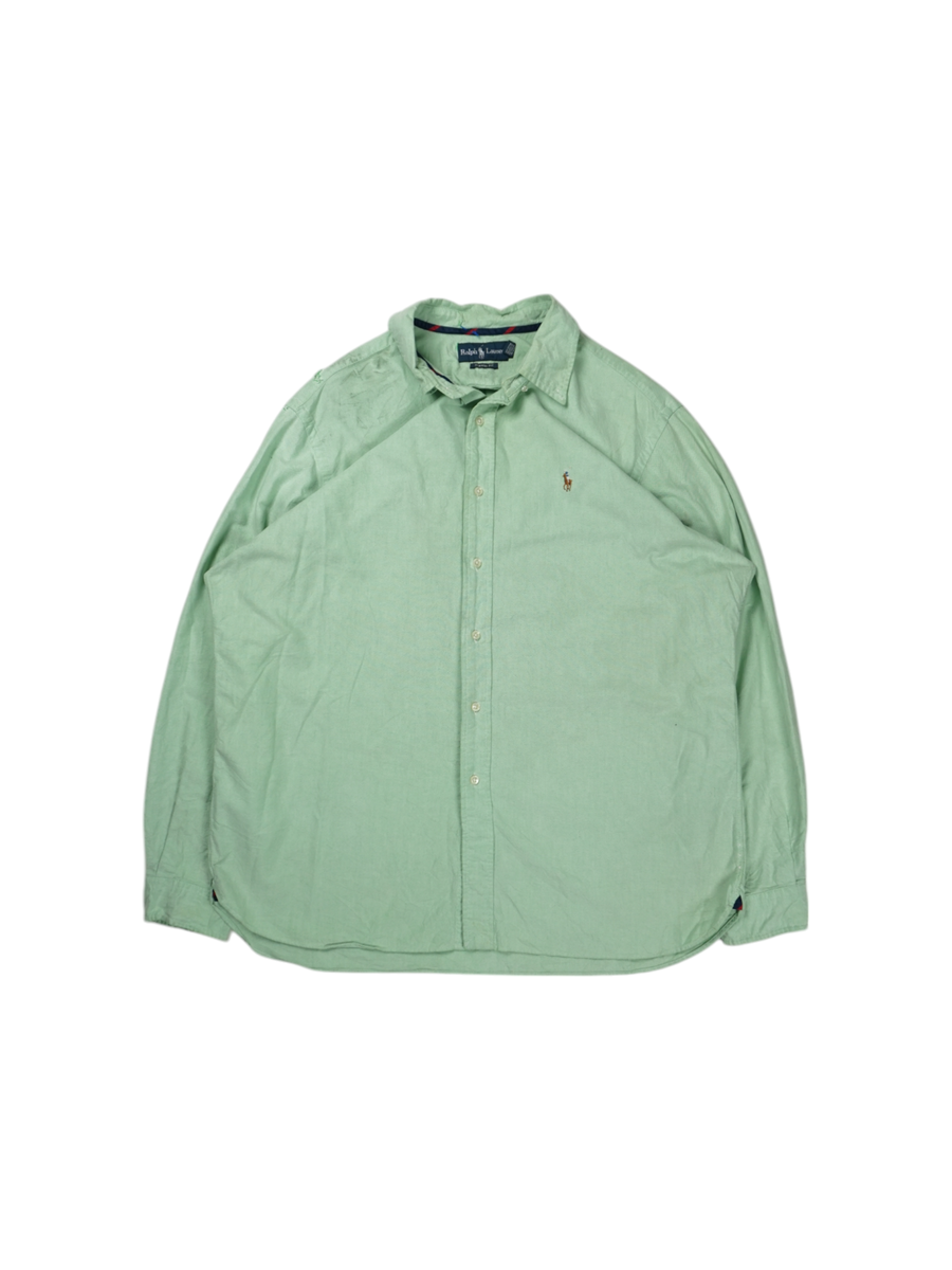 Vintage Ralph Lauren Mintgroen Blanco Shirt