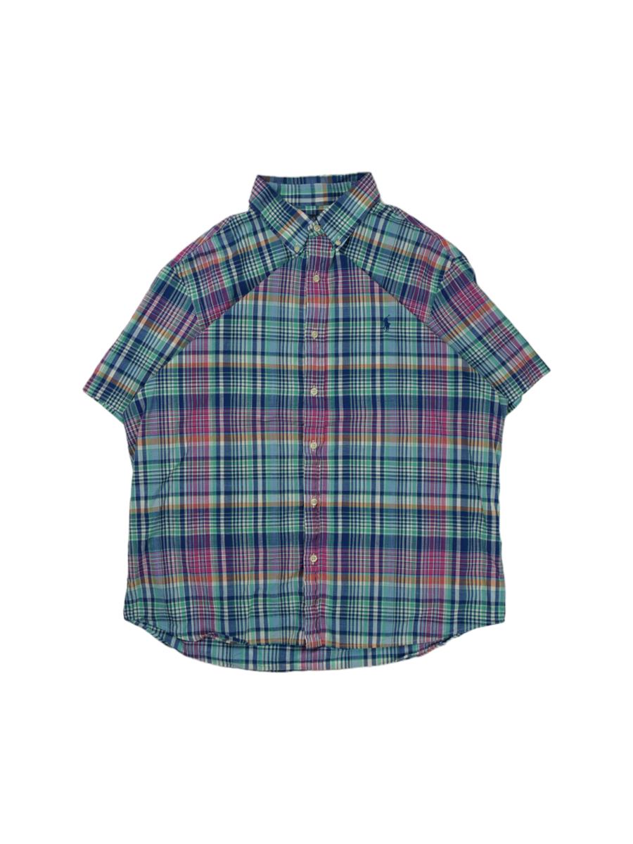 Vintage Ralph Lauren Multicolour Shirt met korte mouwen