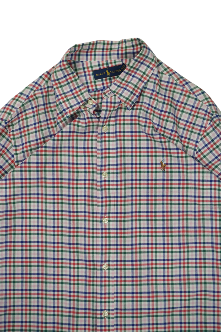 Vintage Ralph Lauren Multicolour Wit Overhemd