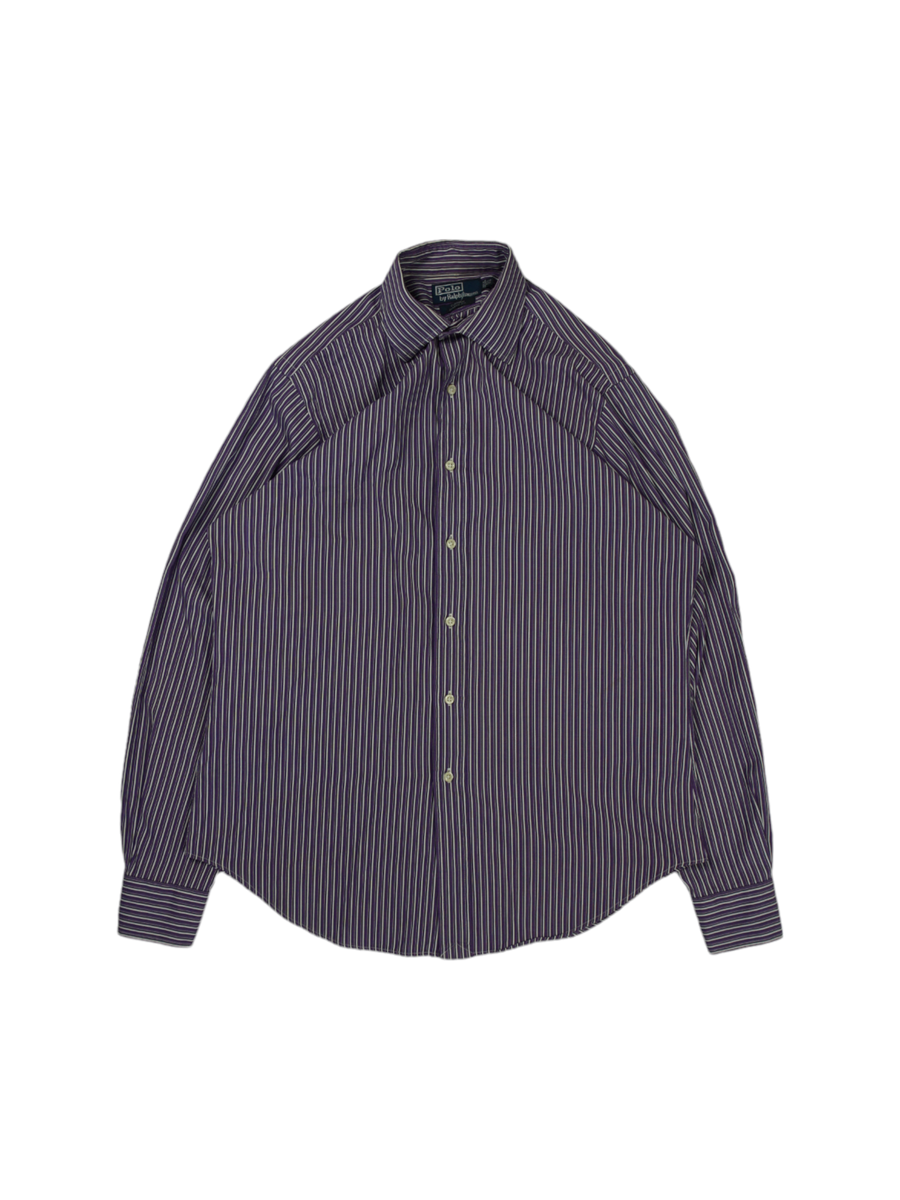 Vintage Ralph Lauren paars gestreept overhemd