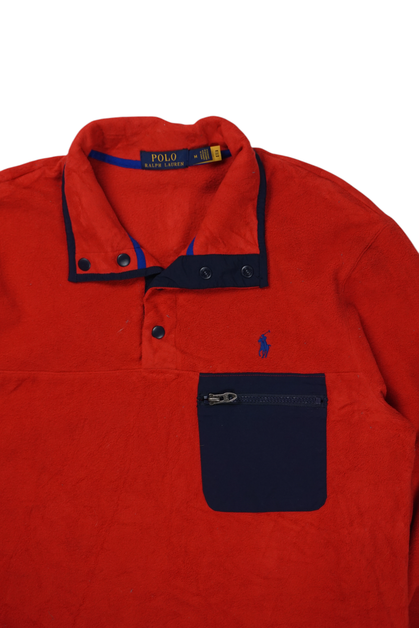 Vintage Ralph Lauren Rood Marine Fleecejack