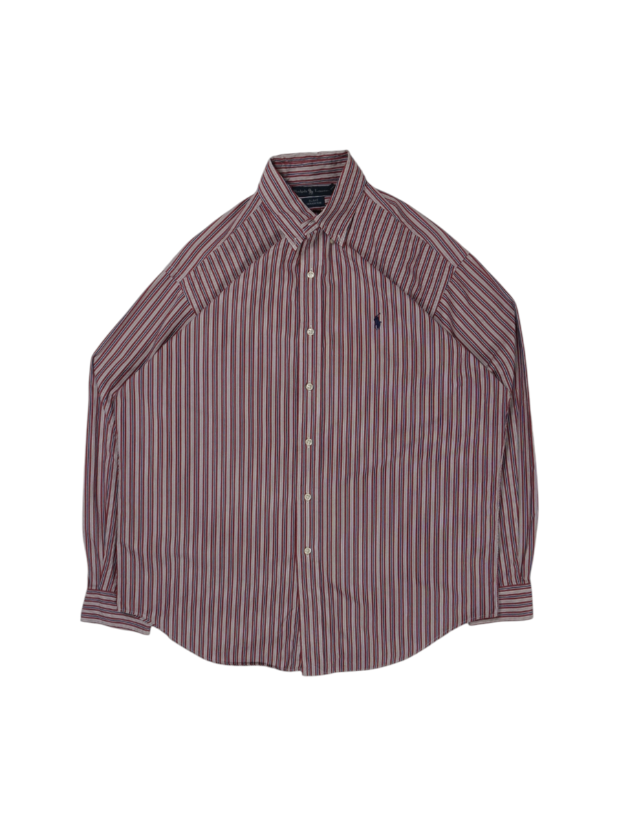Vintage Ralph Lauren Red Navy White Shirt