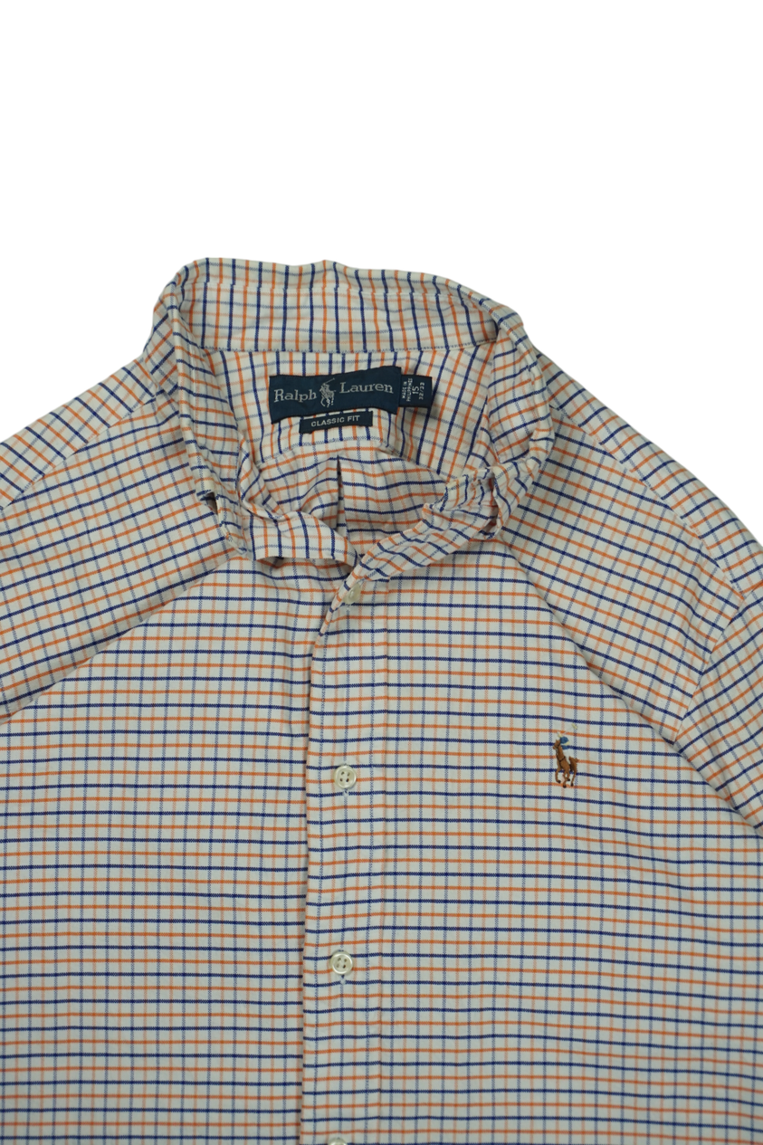 Vintage Ralph Lauren vierkant wit overhemd