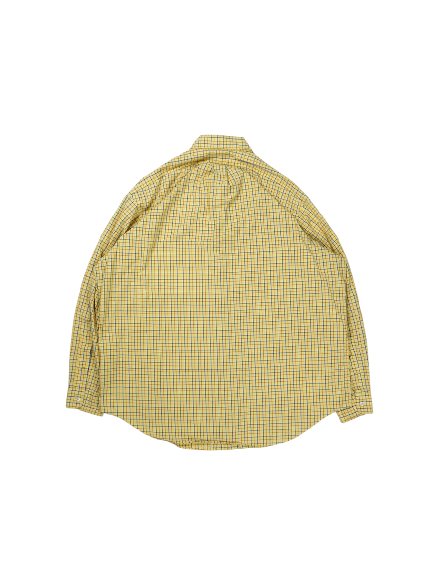 Vintage Ralph Lauren Geel Geruit Overhemd