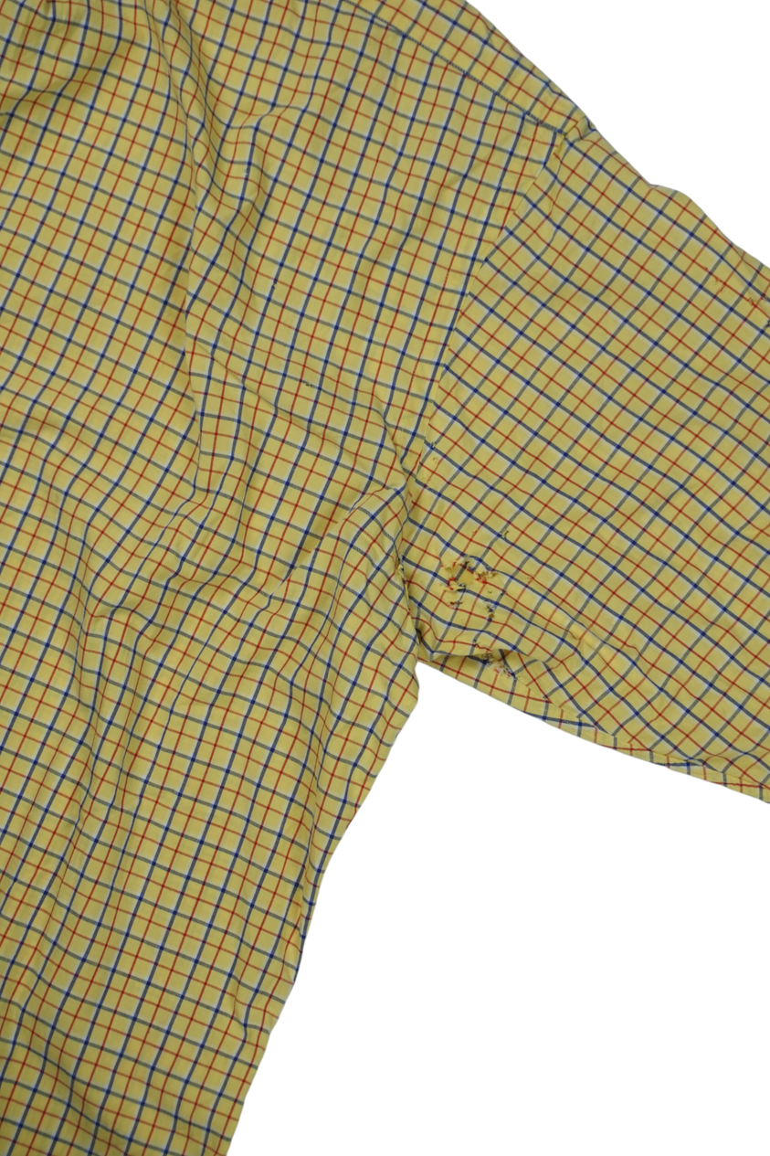 Vintage Ralph Lauren Geel Geruit Overhemd