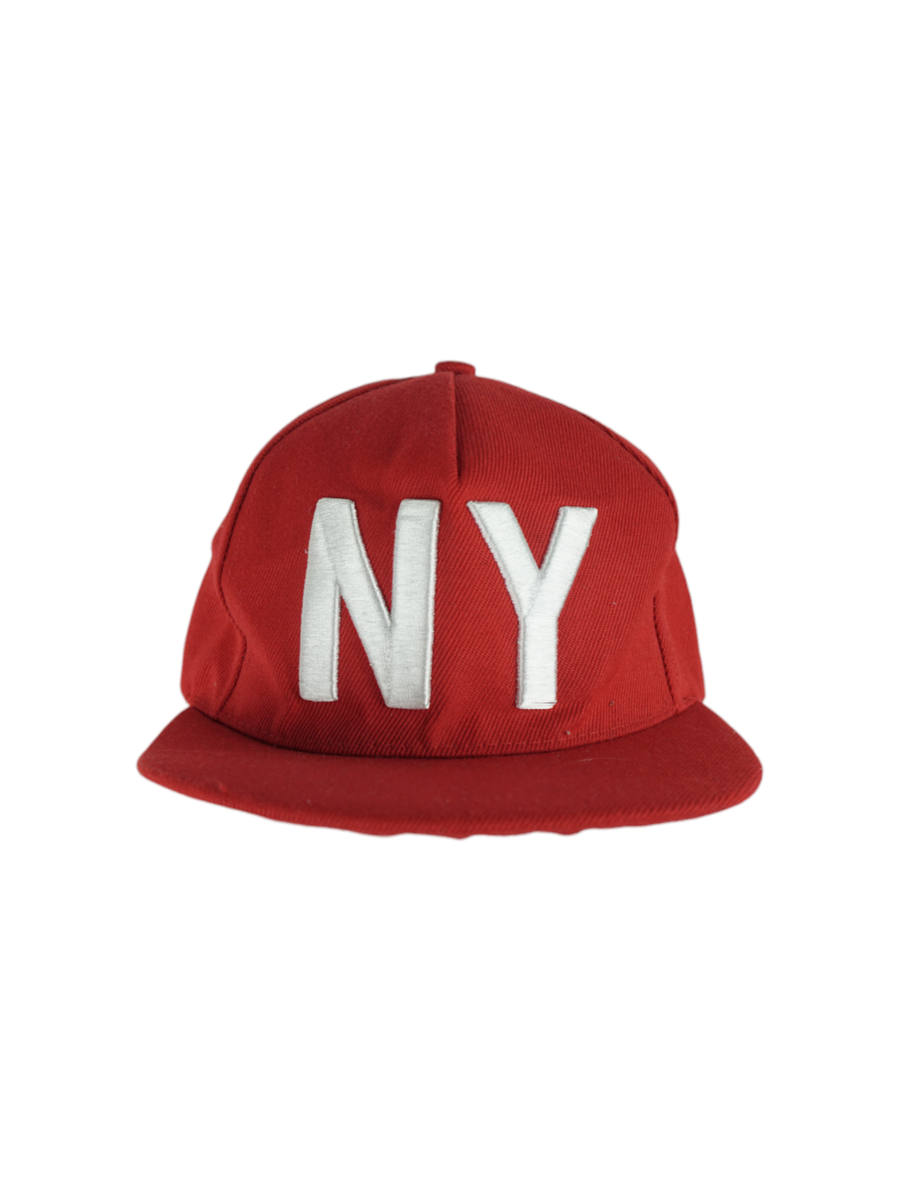 Vintage Red NY Brooklyn Cap