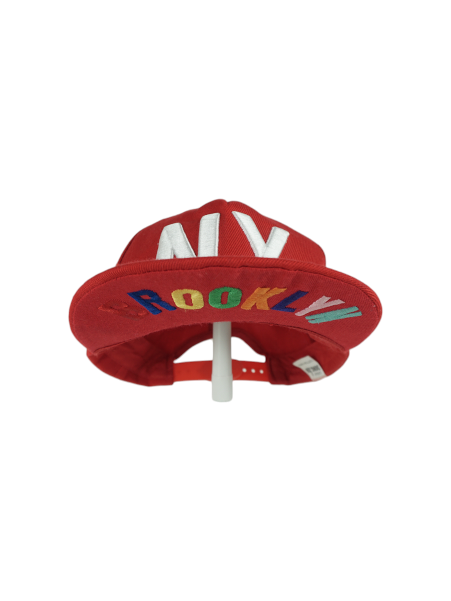 Vintage Red NY Brooklyn Cap