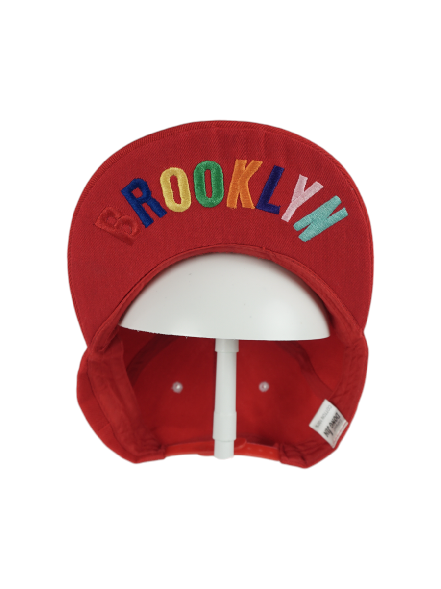 Vintage Red NY Brooklyn Cap