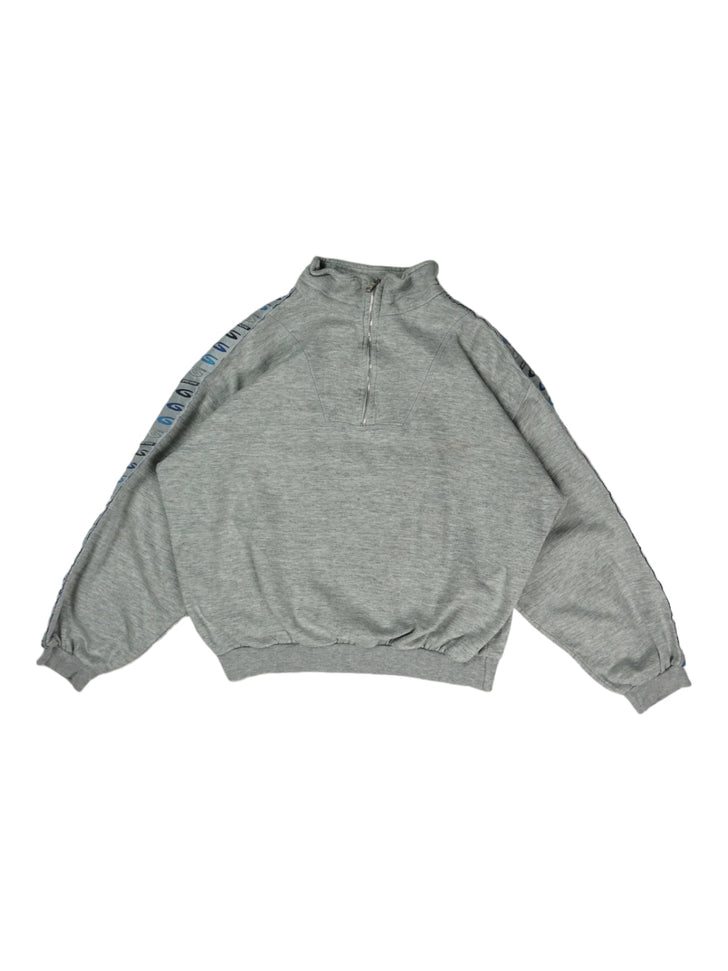 Vintage Sport Active Grey Quarter-Zip Sweatshirt